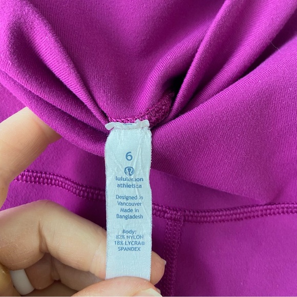 Lululemon Purple/Pink High Rise align leggings size 6 - Picture 3 of 4